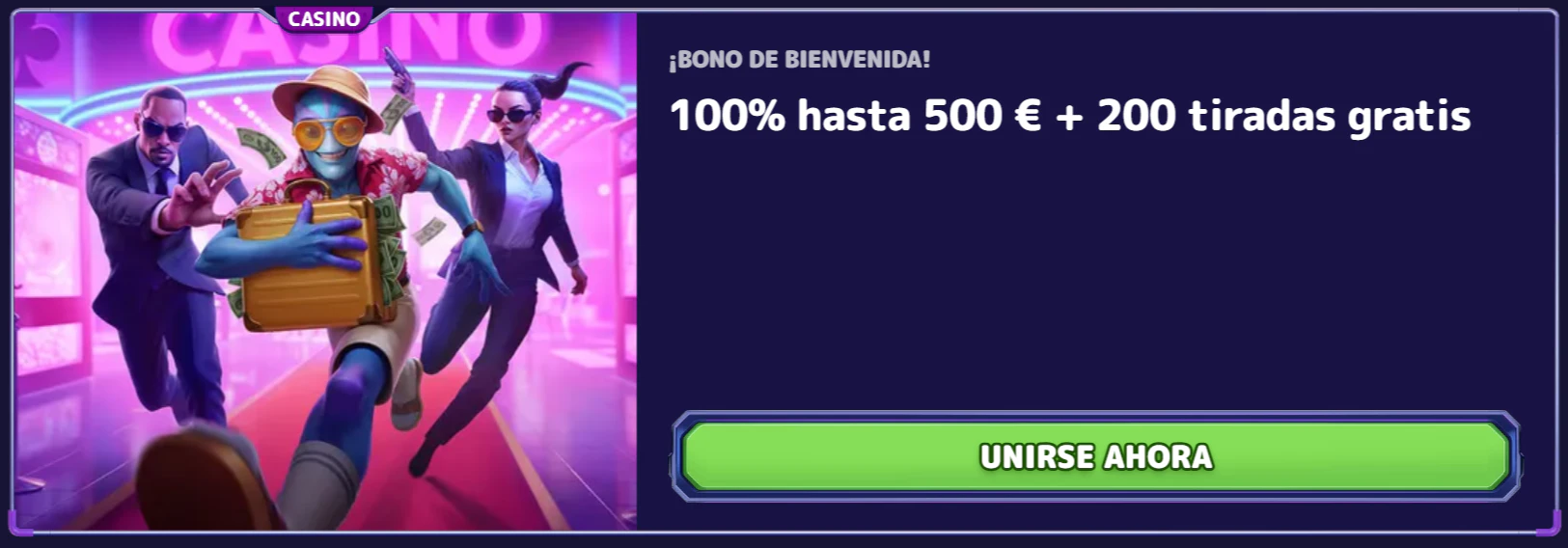 Bono de bienvenida de Alf Casino